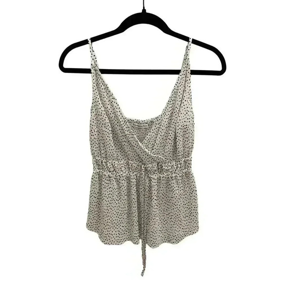 Abercrombie & Fitch Satin Dot Waist Tie Tank Size Small - Picture 3 of 9